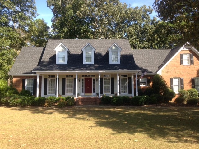 Large residential exterior painting project